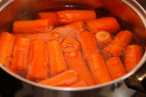 Морковь, замороженная, вареная, без соли
