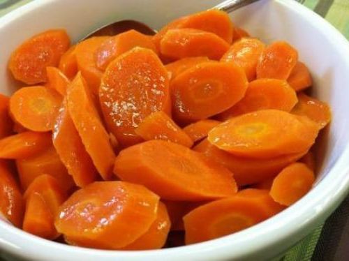 Морковь, замороженная, вареная, с солью
