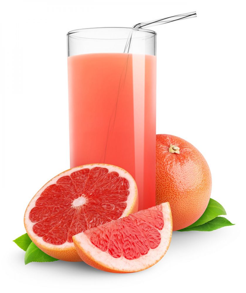 Грейпфрутовый сок, розовый, необработанный