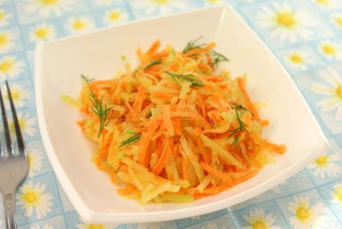 Салат из моркови с хреном