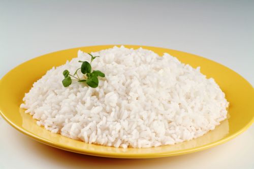 Рис, белый, длиннозерный, необогащенный, приготовленный с солью