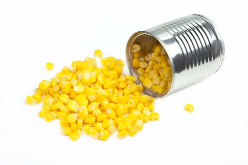 Сладкая кукуруза, желтая, цельными зернами, консервированная, сухой продукт без маринада