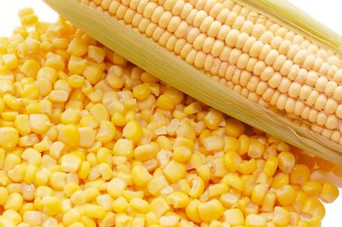 Кукуруза, желтая, цельными зернами, замороженная, приготовленная в микроволновке