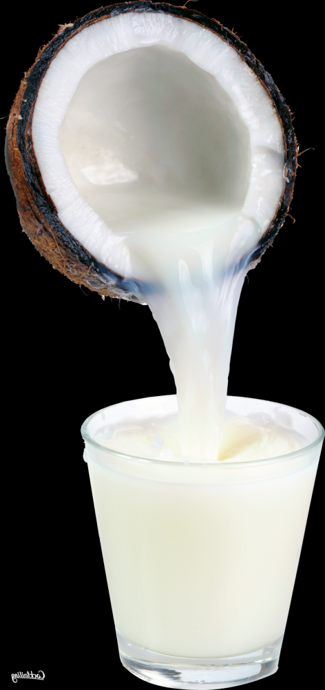 Кокосовое молоко (полученное из отжатых мякоти и млечного сока), сырое