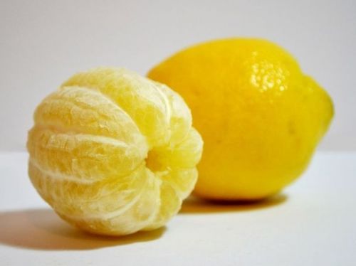 Лимоны без цедры, сырые