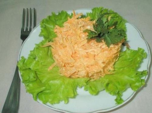 Зеленый Салат с Сыром, Помидорами и / или Морковью