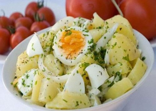 Картофельный Салат с Яйцом