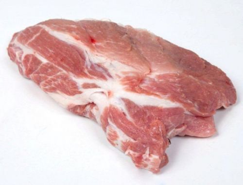 Свинина, свежая,приправленная, филей,лопаточно-плечевая часть, мясо с жиром, сырая