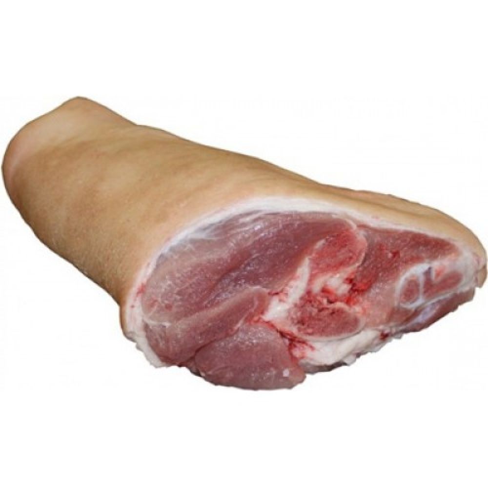 Свинина, свежая, нога(ветчина), целиком, отделенное постное мясо, сырая