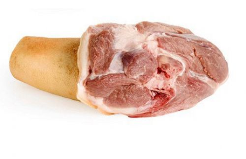 Свинина, свежая, нога, целиком, мясо вместе с жиром, сырая
