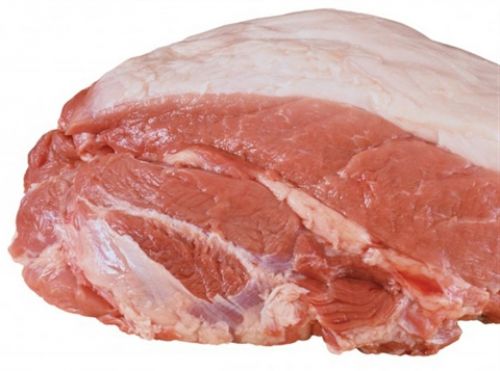 Свинина, свежая, мясо из отделения лопаточно-шейной части свиной туши,отдельно мясо и жир, сырая