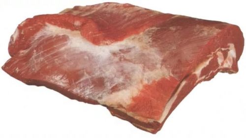 Говядина, верхняя часть грудинки, мясо с жиром убранным до уровня 1/8", сырая