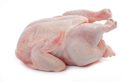 Курица, бройлеры или цыплята, шейки, мясо и кожа, сырые