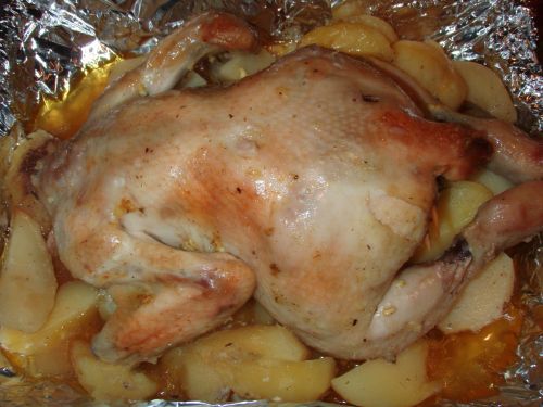 Курица, бройлеры или цыплята, спинки, мясо, кожа, приготовленные, тушеные