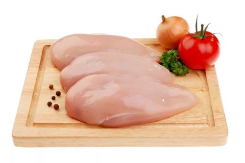Курица, бройлеры или цыплята, белое мясо, только мясо, сырое