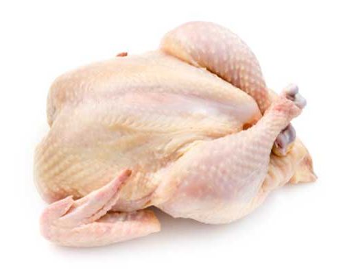 Курица каплун, мясо и кожа, сырые