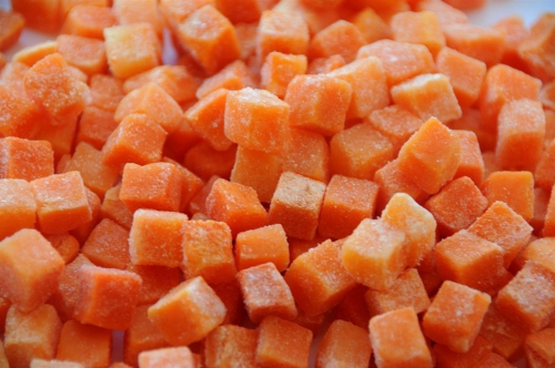 Морковь, замороженная, неприготовленная