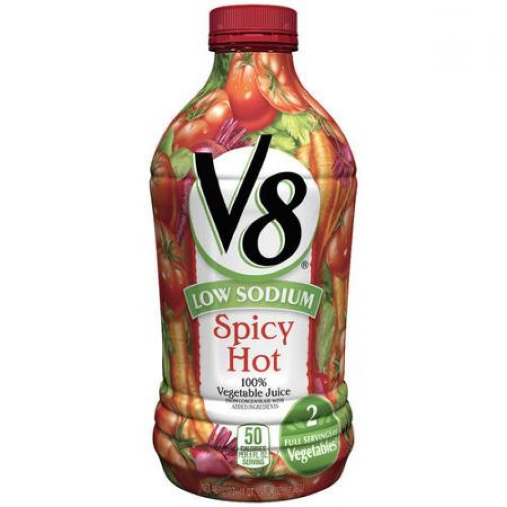 Овощной сок V8 "Spicy Hot V8", острый: пищевая ценность, БЖУ, вит...