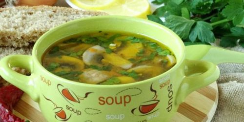 Овощи для супа из шампиньонов